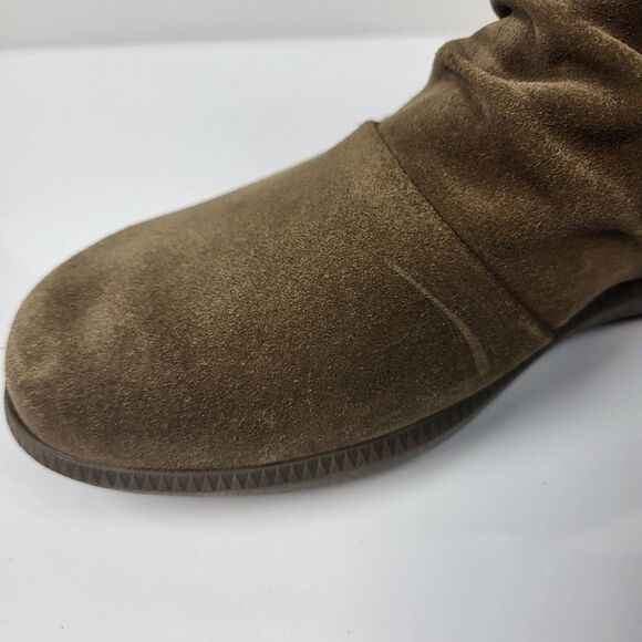 Munro Women Scout Brown Suede Ankle Booties Size 6.5W Wide - Picture 3 of 13